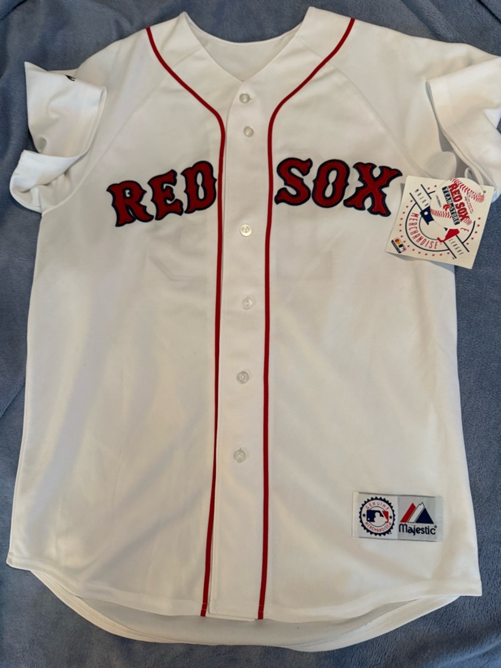 Majestic white Boston Red Sox jersey Team store daisuke matsuzaka signed jersey